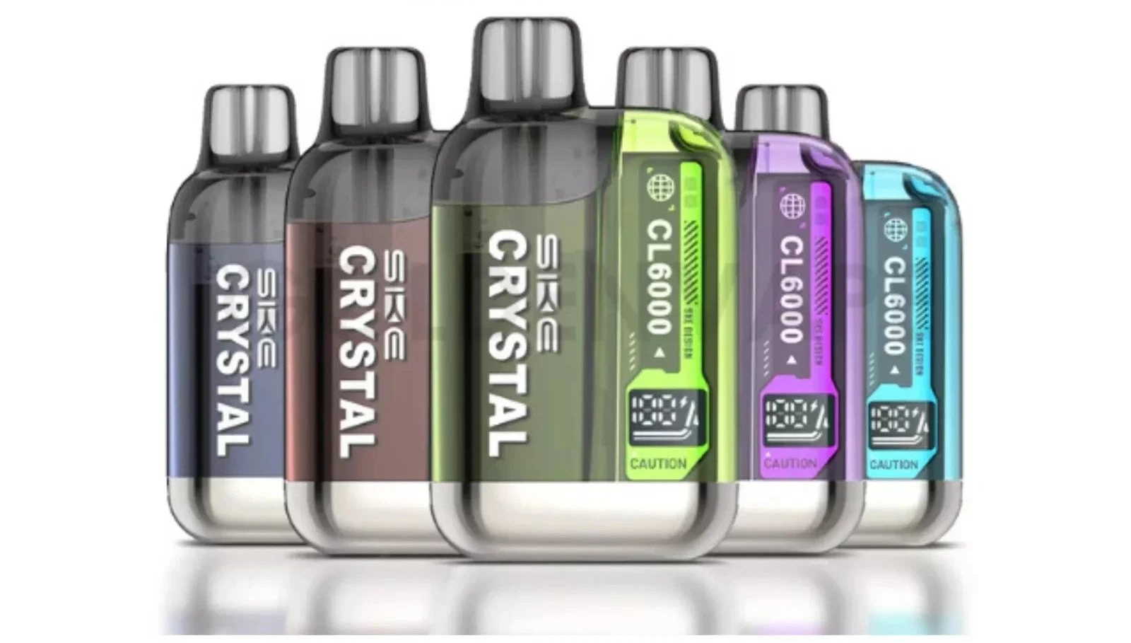 SKE Crystal CL6000 6k puffs Prefilled Rechargeable Vape Kit 20mg E-Cig offer