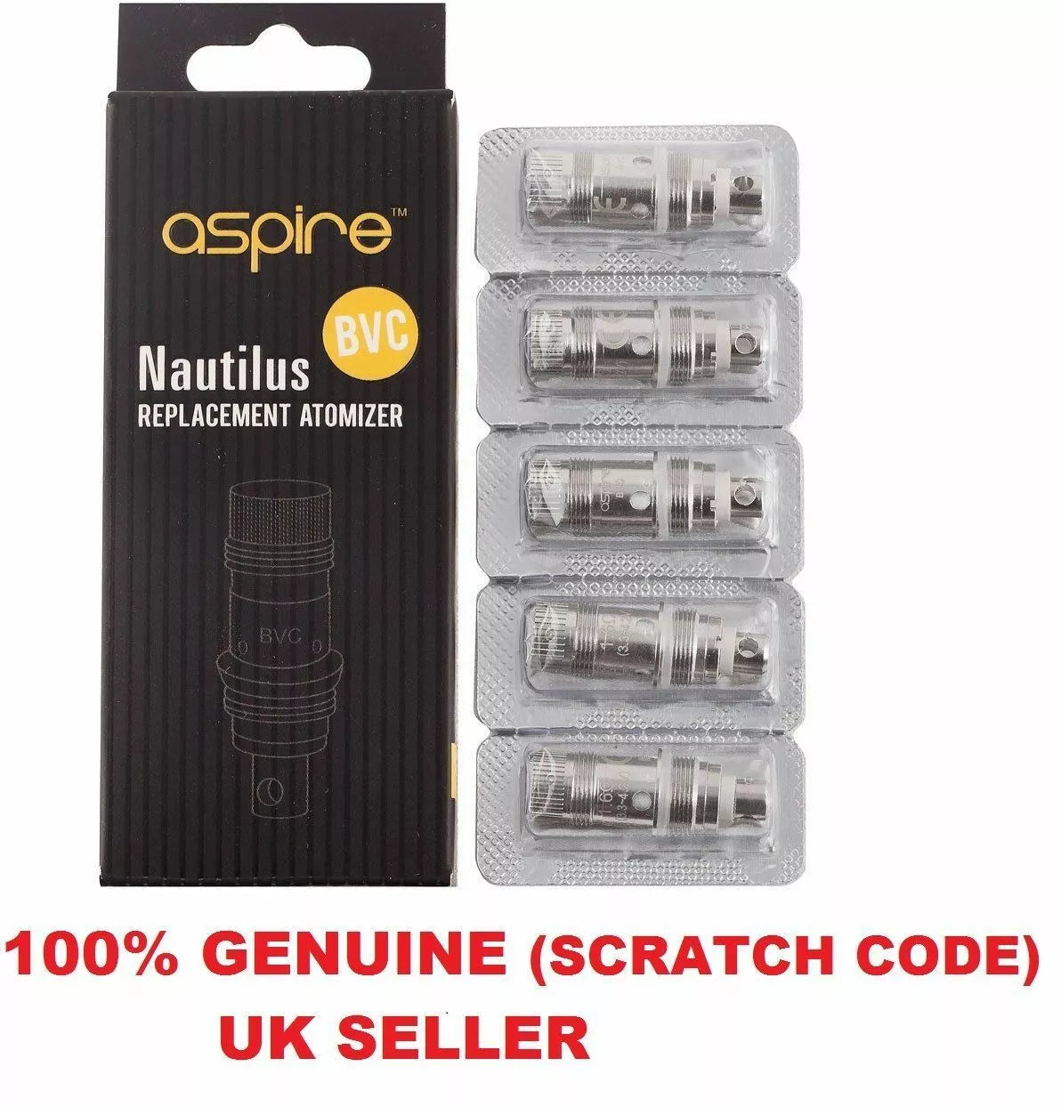 100% genuine aspire nautilus mini nautilus coils 1.8 - 1.6 - 0.7 ohm replace