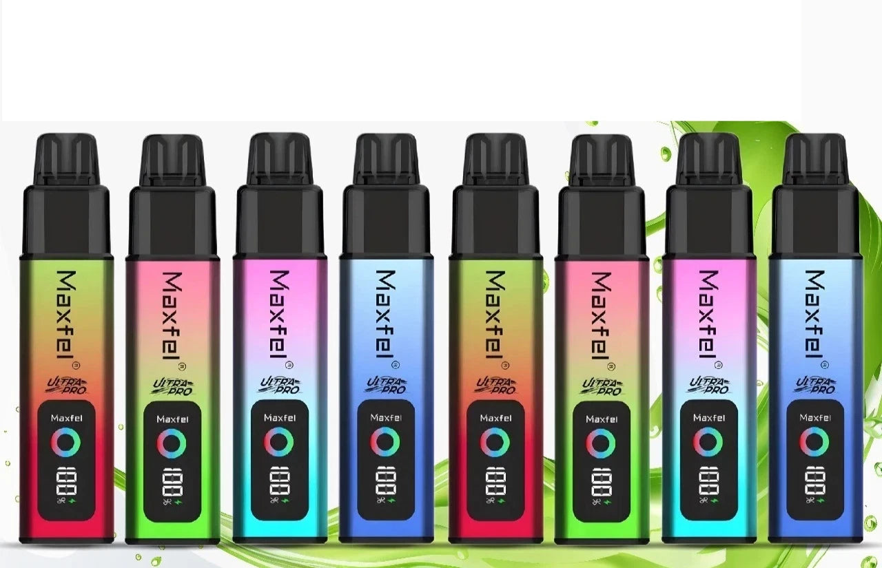 Maxfel Ultra Pro 35K Rechargeable & Refillable Vape Pod ECig 20mg 5pack DEAL box