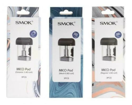 3x coils MICO POD Coil MESH 0.8 REGULAR 1.0 CERAMIC 1.4 OHM AUTHENTIC UK SELLER