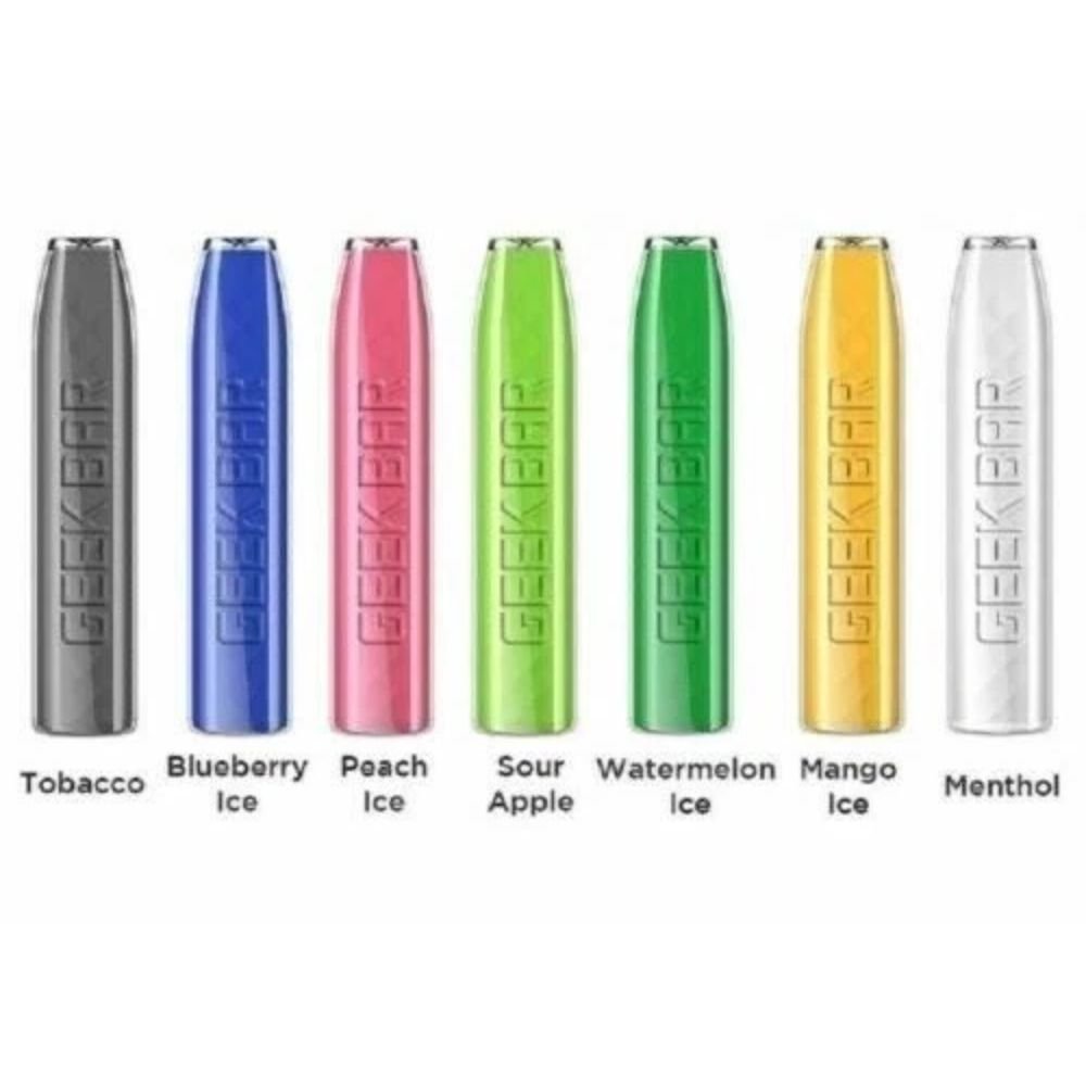 10 x Geek Bar E Cig Pod Kit 20mg 575 puffs pack of 10 cheapest price