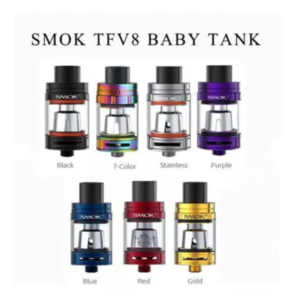 Genuine SMOK TFV8 Baby Sub-ohm E-Cig Vape Atomizer Clearomizer Vape 2ml TPD Tank