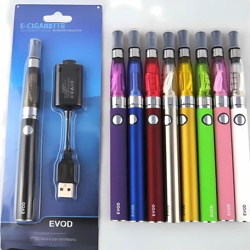 Top Electronic vape e cig cigarette vaporizer pen evod battery ego + Charger