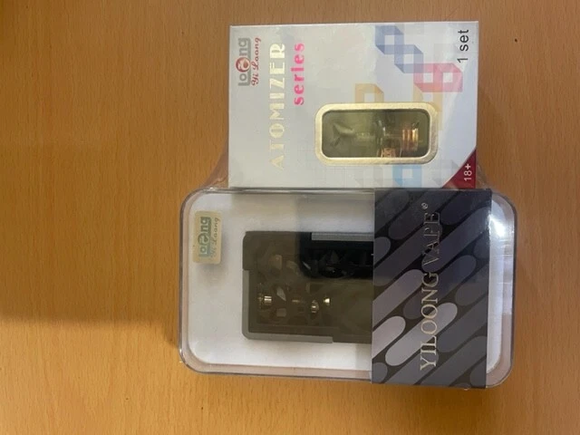 Yiloong 3d Printed Squonk XBox + FREE 24k Gold Plated RDA Vape e cig+free cotton