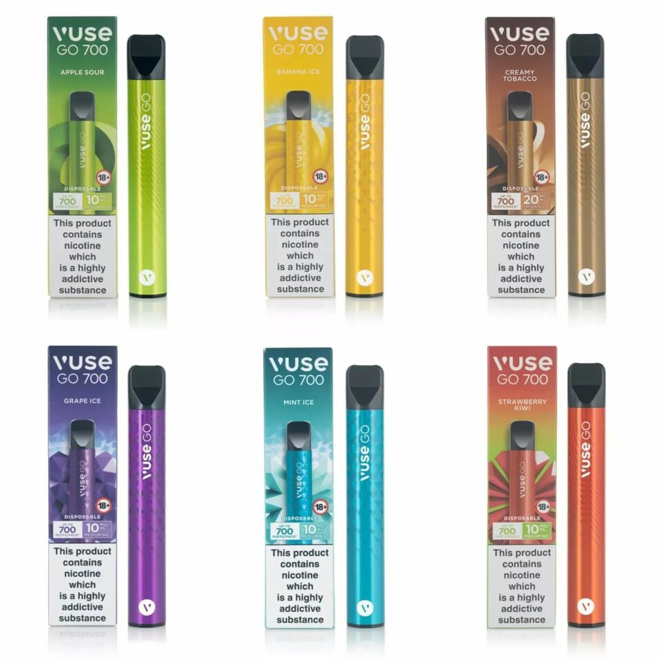 Vuse Go 700 prefilled Vape Kit 10mg Pack of 10 full box