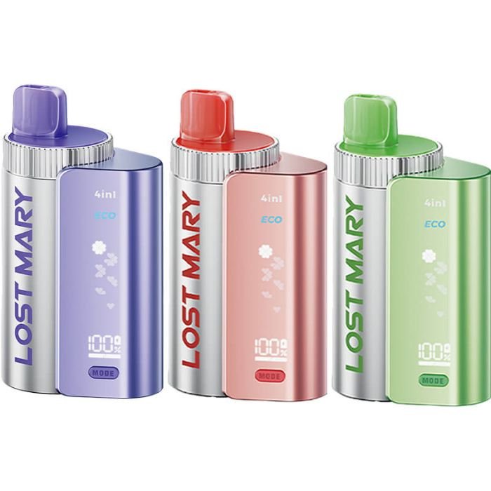 LOST MARY 4 in 1 KITS | 3200 puff Vape | Prefilled Replaceable Pod Kit | 20mg